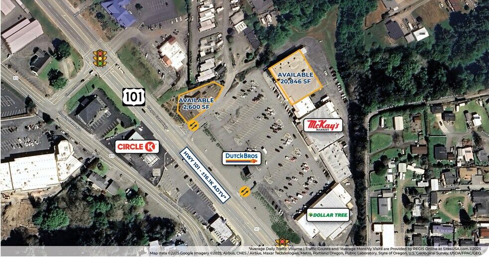 16161-16261 Highway 101 S, Brookings, OR à louer - Aérien – Image 1 sur 3