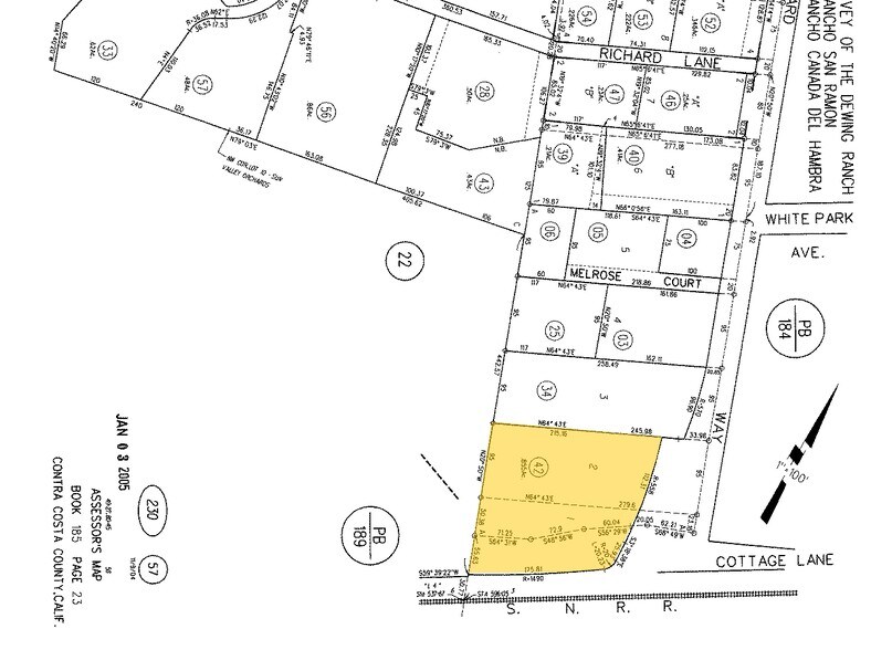 2400 Olympic Blvd, Walnut Creek, CA à louer - Plan cadastral – Image 2 sur 2
