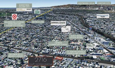 2716 S La Brea Ave, Los Angeles, CA - Vue aérienne  vue de carte