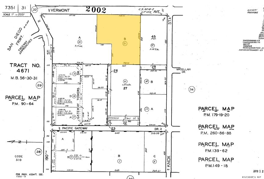 19191 S Vermont Ave, Torrance, CA à louer - Plan cadastral – Image 2 sur 14