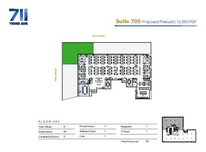 711 Third Ave, New York, NY à louer Plan d’étage– Image 1 sur 1