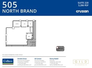 505 N Brand Blvd, Glendale, CA à louer Plan d’étage– Image 1 sur 1