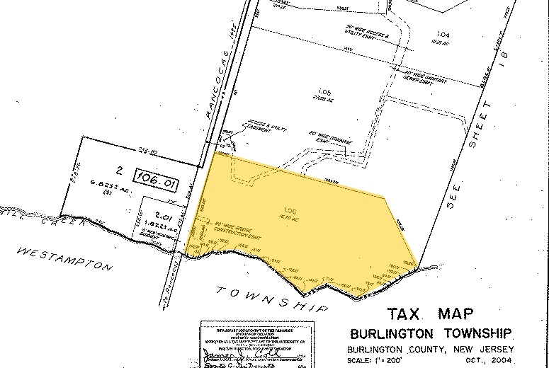 2609 Rancocas Rd, Burlington, NJ à louer - Plan cadastral – Image 2 sur 7