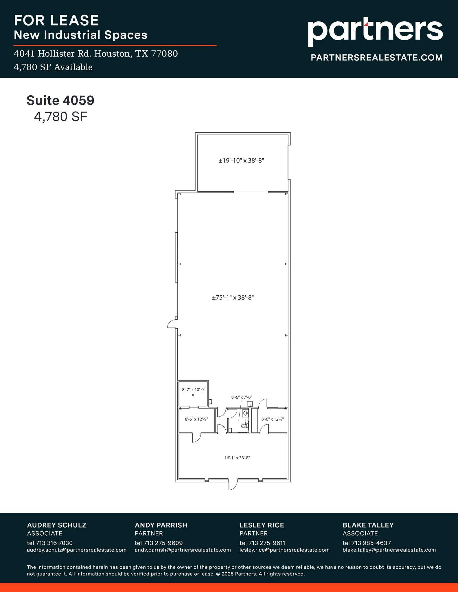 4041-4071 Hollister Rd, Houston, TX à louer Plan de site– Image 1 sur 1