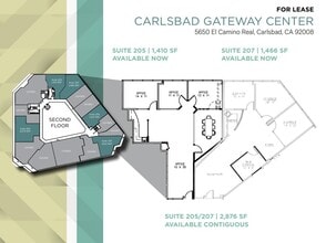 5631 Palmer Way, Carlsbad, CA à louer Plan d’étage– Image 1 sur 1