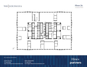 910 Louisiana St, Houston, TX à louer Plan d’étage– Image 1 sur 1