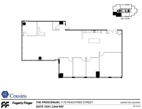 1170 Peachtree St, Atlanta, GA à louer Plan d’étage– Image 1 sur 1