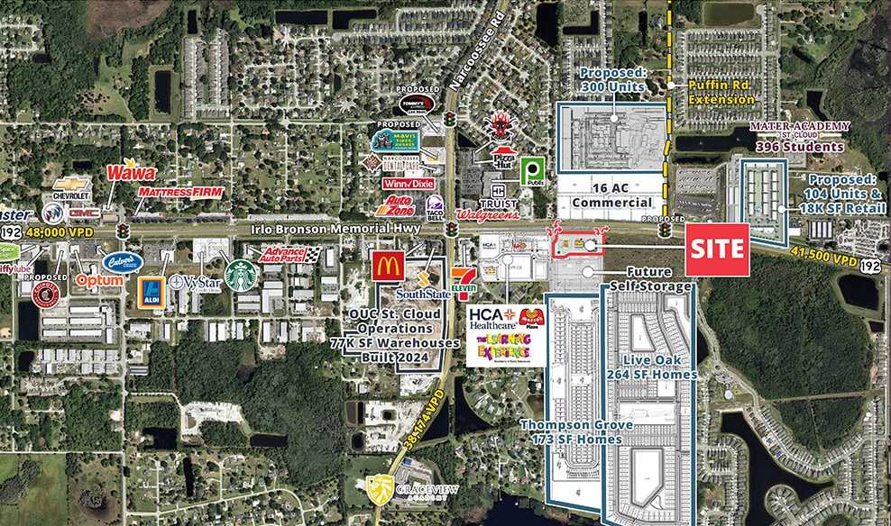 5024 Irlo Bronson Memorial Hwy, Saint Cloud, FL à louer Aérien– Image 1 sur 2