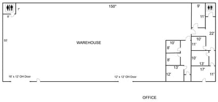 900 Utility Rd, Sanger, TX à louer Plan d’étage– Image 1 sur 12