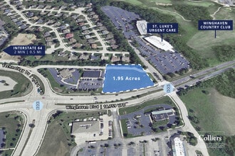 3019-3037 Winghaven Blvd, O'Fallon, MO - Vue aérienne vue de carte - Image1