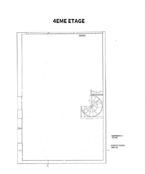 Bureau dans Paris à louer - Plan d’étage – Image 3 sur 4