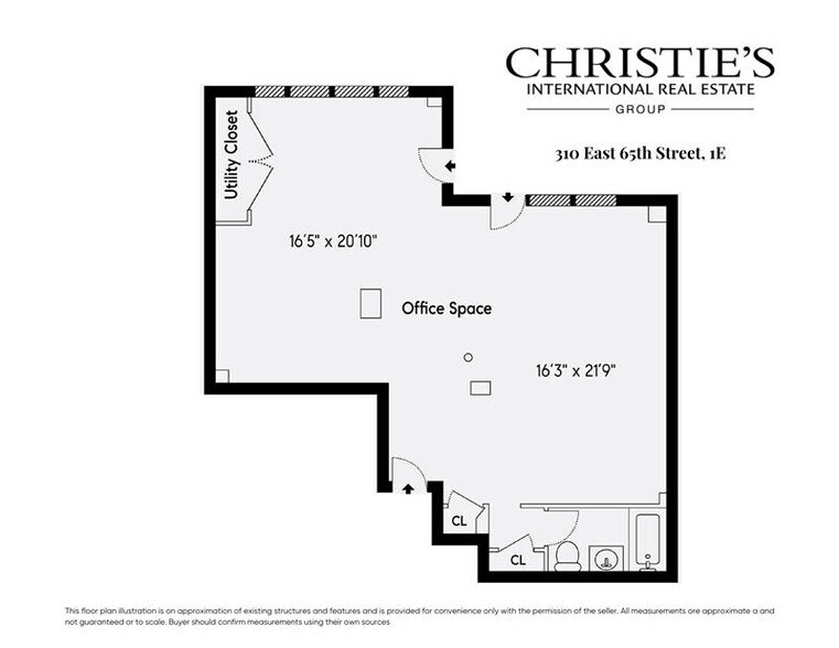 310 E 65th St, New York, NY à louer - Plan d’étage – Image 1 sur 9
