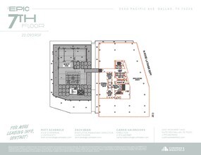 2550 Pacific Ave, Dallas, TX à louer Plan d’étage– Image 1 sur 1