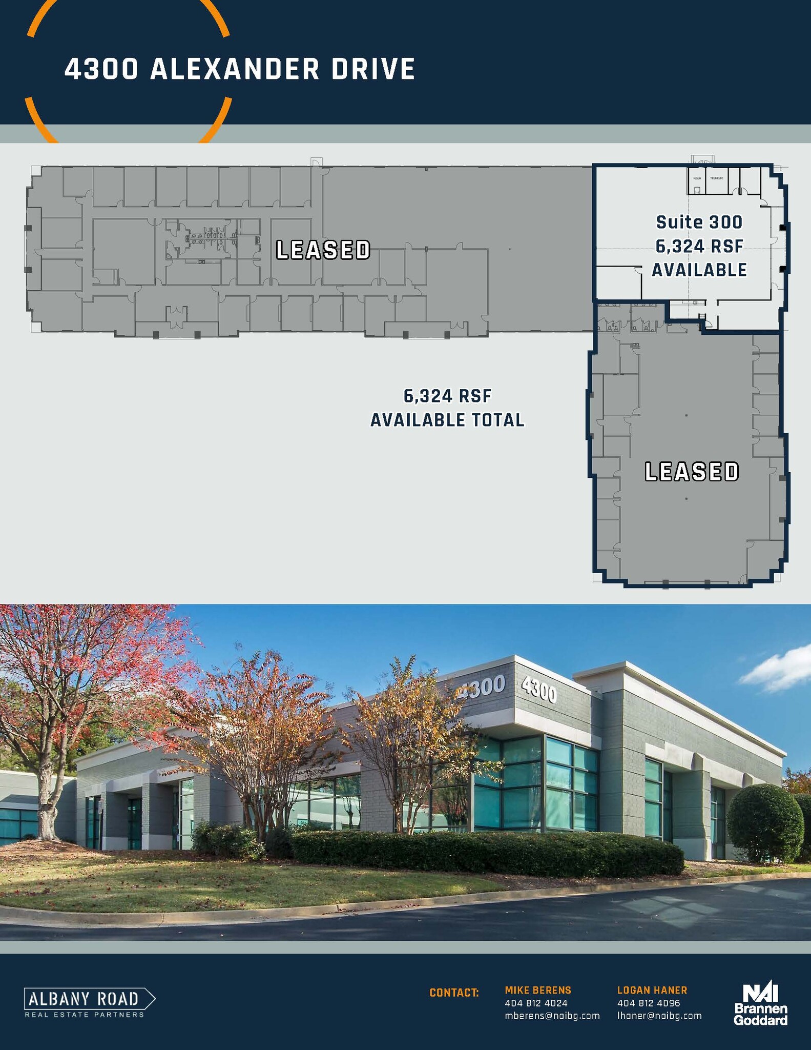 4300 Alexander Dr, Alpharetta, GA à louer Plan d’étage– Image 1 sur 1