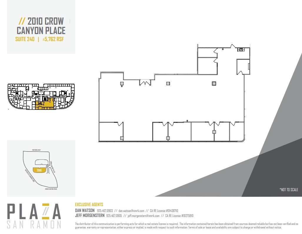 2010 Crow Canyon Pl, San Ramon, CA à louer Plan d’étage– Image 1 sur 1