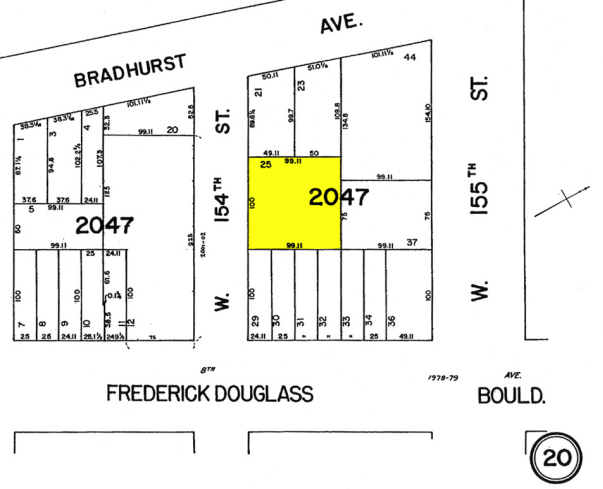 303-309 W 154th St, New York, NY à vendre - Plan cadastral – Image 2 sur 12