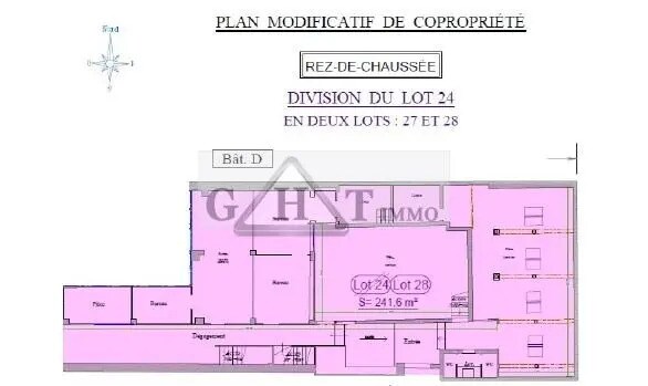 Bureau dans Montreuil à vendre - Plan d’étage – Image 1 sur 2