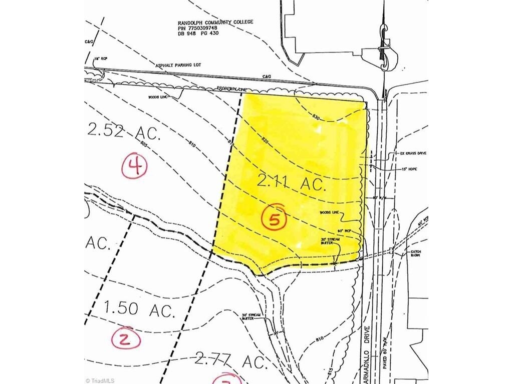 McDowell Rd, Asheboro, NC à vendre Plan cadastral– Image 1 sur 2