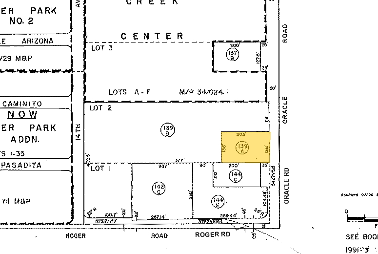 4037-4043 N Oracle Rd, Tucson, AZ à louer - Plan cadastral – Image 2 sur 2
