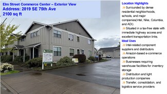 Plus de détails pour 2819-2827 SE 75th Ave, Hillsboro, OR - Local d'activités à louer