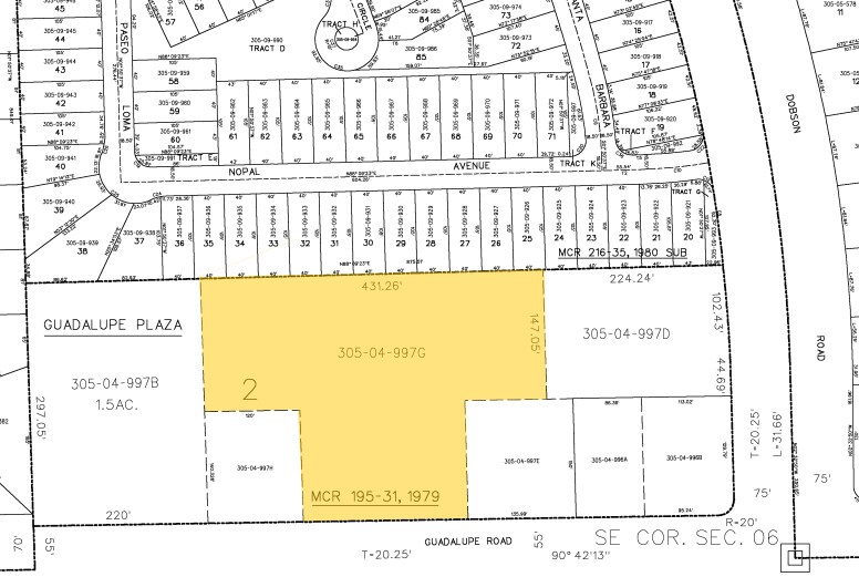 2050 W Guadalupe Rd, Mesa, AZ à louer - Plan cadastral – Image 2 sur 8