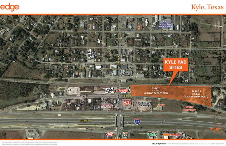 Center St & Hwy 81, Kyle, TX à vendre - Photo principale – Image 1 sur 2