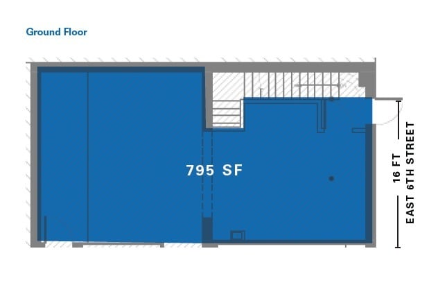 501 E 6th St, New York, NY à louer Plan d’étage– Image 1 sur 4