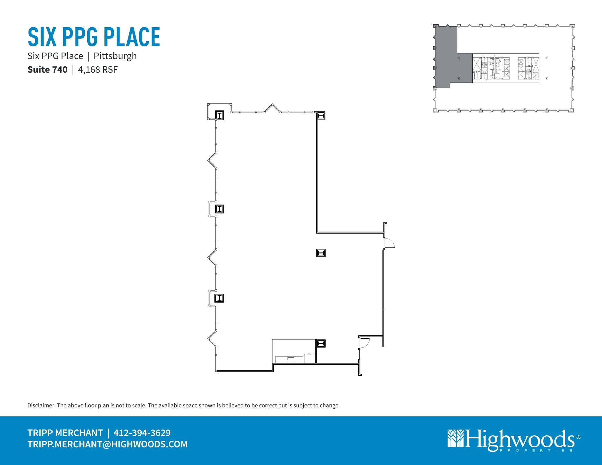 1 PPG Pl, Pittsburgh, PA à louer Plan de site– Image 1 sur 1