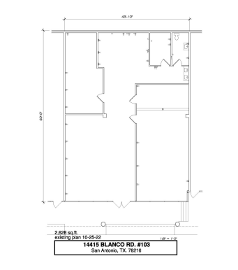 14415 Blanco Rd, San Antonio, TX à louer Plan d’étage– Image 1 sur 1