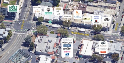 5026-5032 Telegraph Ave, Oakland, CA - Vue aérienne  vue de carte - Image1