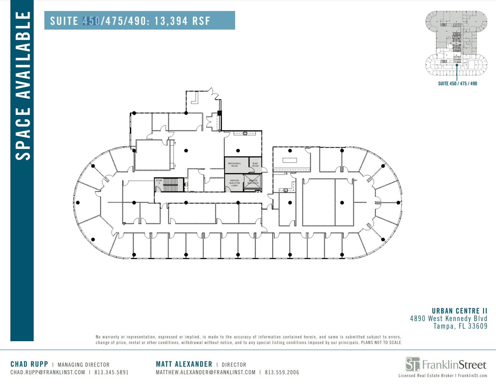 4830 W Kennedy Blvd, Tampa, FL à louer Plan d’étage– Image 1 sur 1