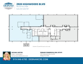 2920 Highwoods Blvd, Raleigh, NC à louer Plan d’étage– Image 1 sur 1
