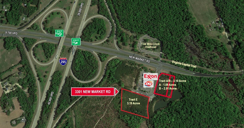 3301 New Market Rd, Henrico, VA à louer - Aérien – Image 2 sur 3