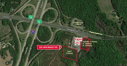 3301 New Market Rd, Henrico, VA - Vue aérienne vue de carte - Image1