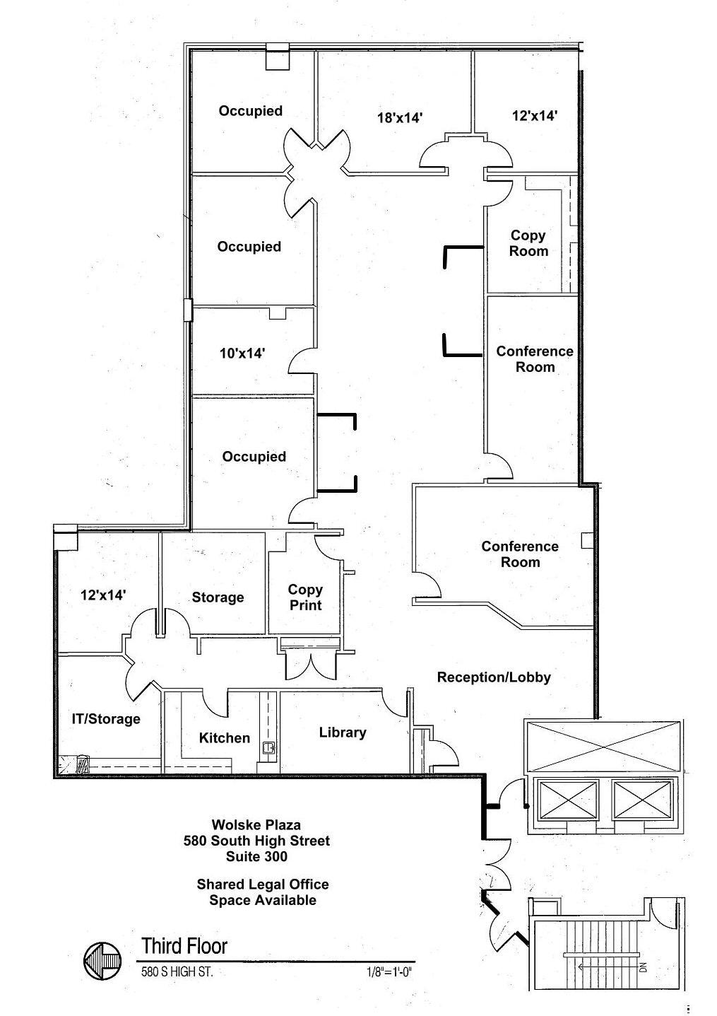 580 S High St, Columbus, OH à louer Plan d’étage– Image 1 sur 13
