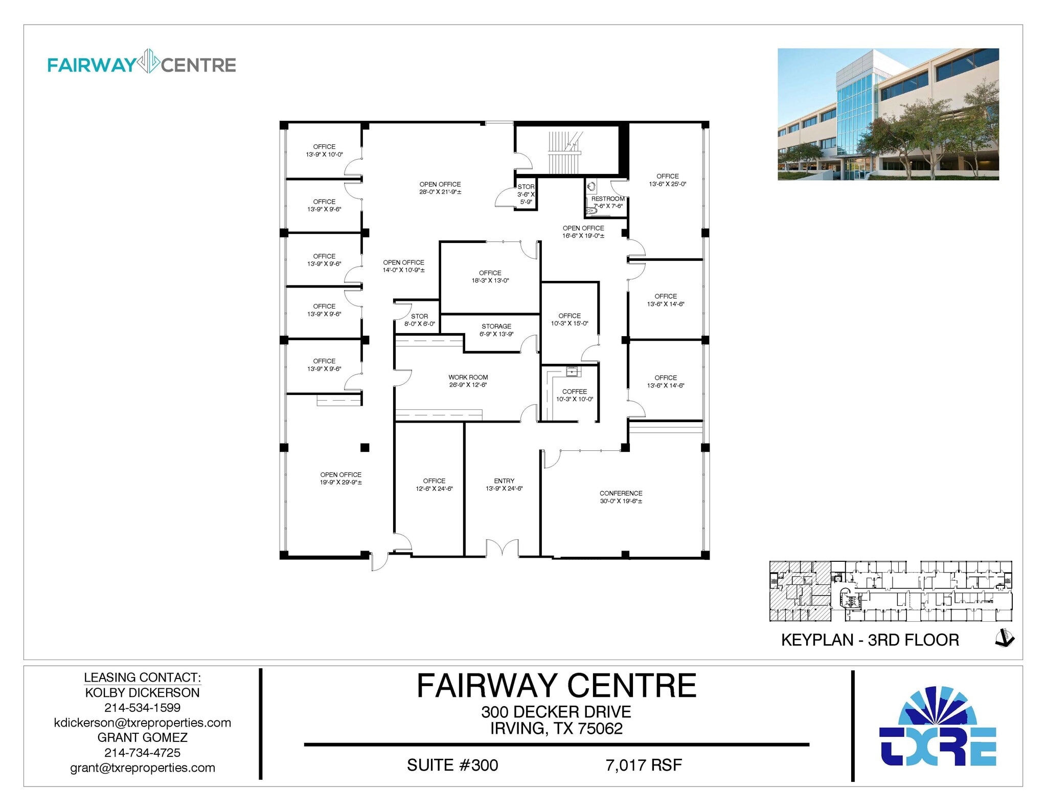 300 Decker Dr, Irving, TX à louer Plan d’étage– Image 1 sur 1