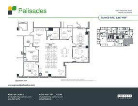 5901 Peachtree Dunwoody Rd NE, Atlanta, GA à louer Plan de site– Image 2 sur 2