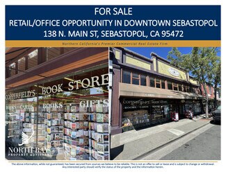 Plus de détails pour 138 N Main St, Sebastopol, CA - Local commercial à vendre