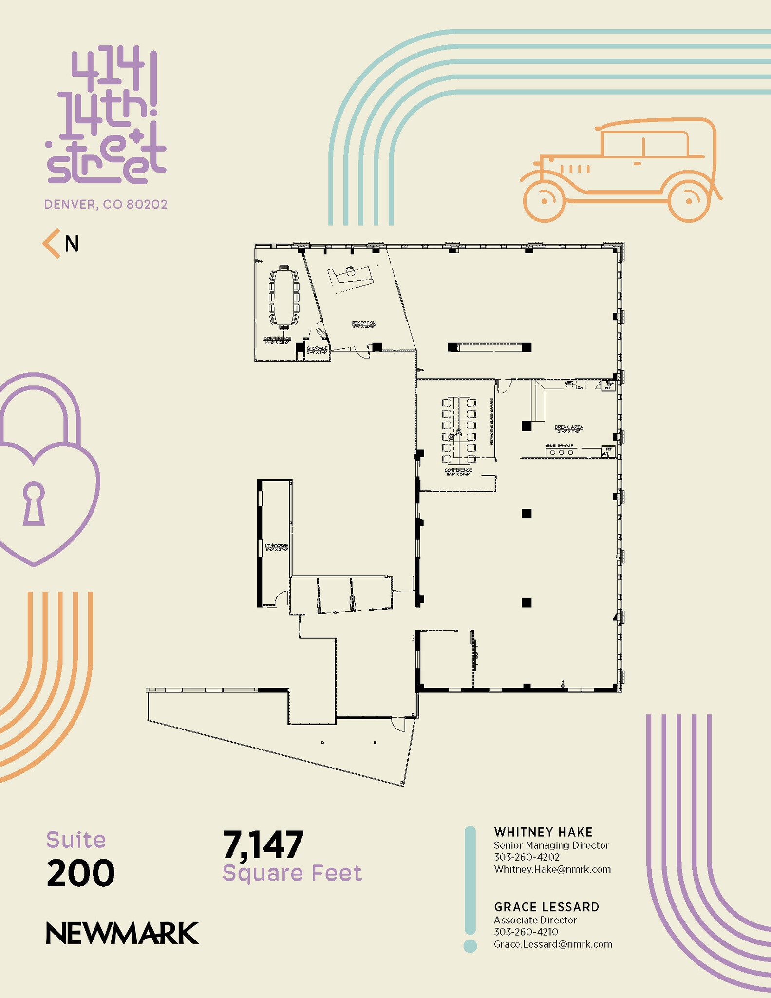 414 14th St, Denver, CO à louer Plan d’étage– Image 1 sur 1