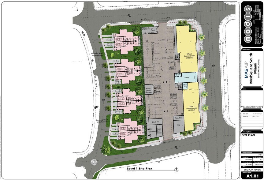 6800 SW 62nd Ct, South Miami, FL à louer - Plan de site – Image 3 sur 5