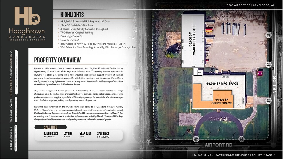 3506 Airport Rd, Jonesboro, AR à vendre - Photo de l’immeuble – Image 2 sur 10