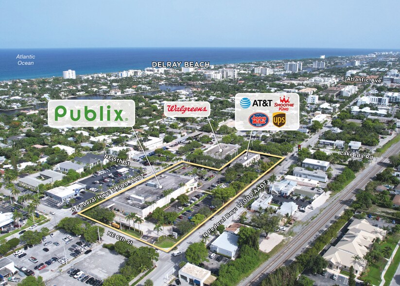 555 NE 5th Ave, Delray Beach, FL à louer - Aérien – Image 2 sur 4