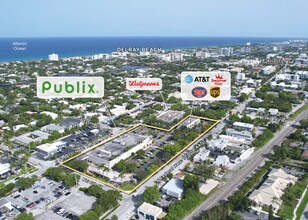 555 NE 5th Ave, Delray Beach, FL - Vue aérienne vue de carte