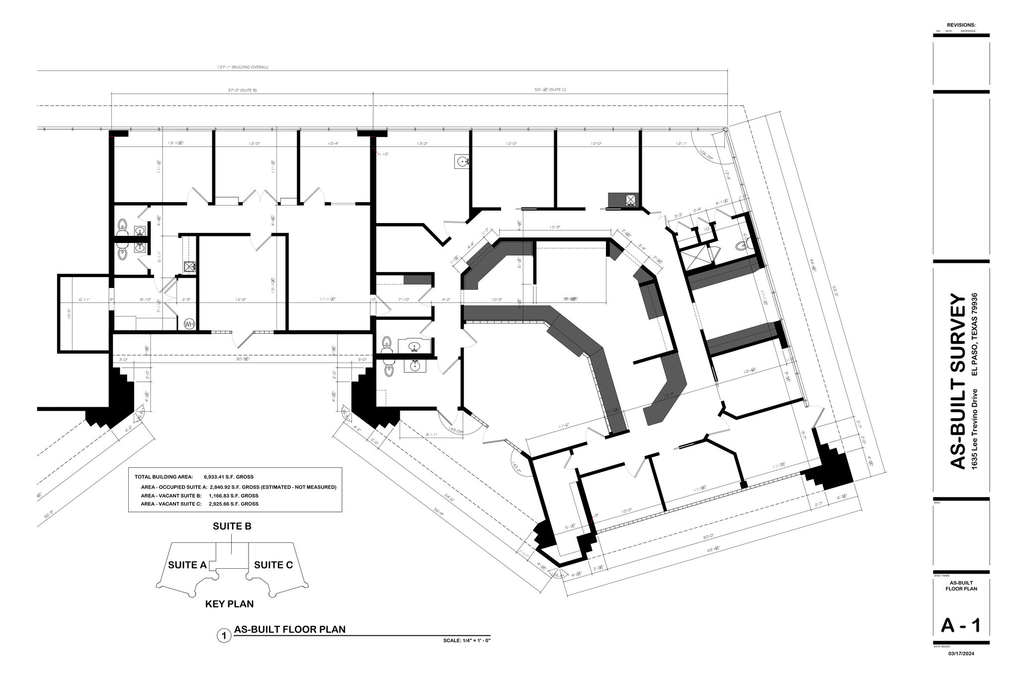 1635 Lee Trevino Dr, El Paso, TX à louer Plan de site– Image 1 sur 14
