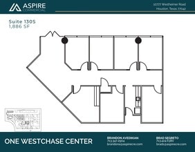 10777 Westheimer Rd, Houston, TX à louer Plan d’étage– Image 1 sur 1