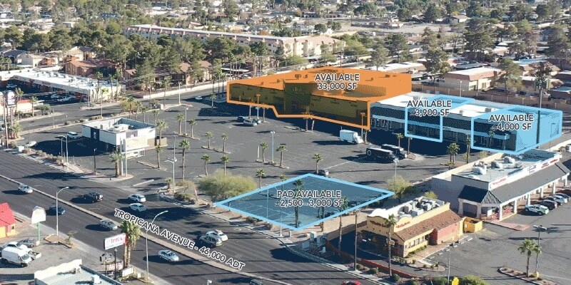 2555 E Tropicana Ave, Las Vegas, NV à louer Photo de l’immeuble– Image 1 sur 5