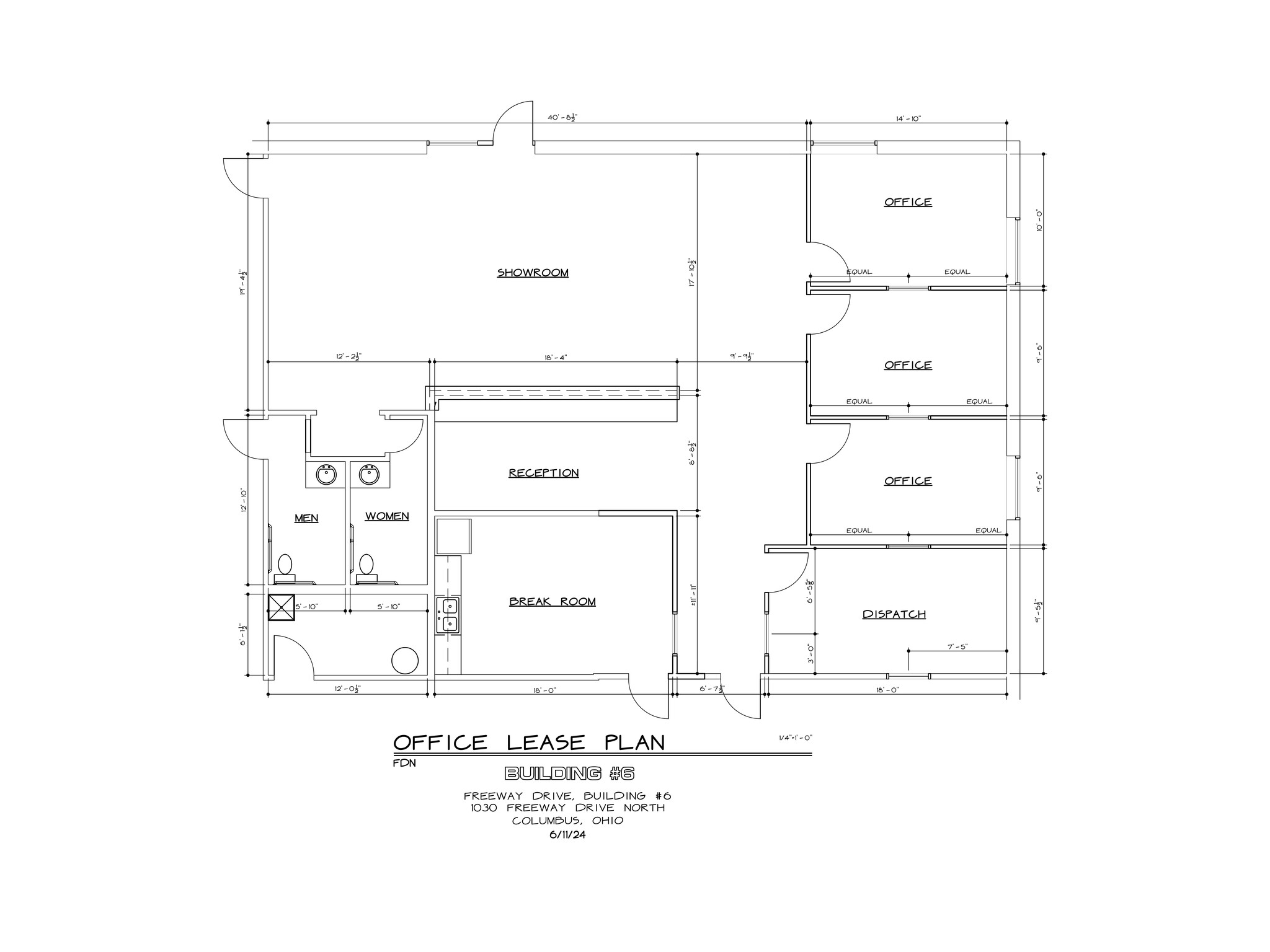 990-1030 Freeway Dr N, Columbus, OH à louer Plan de site– Image 1 sur 2