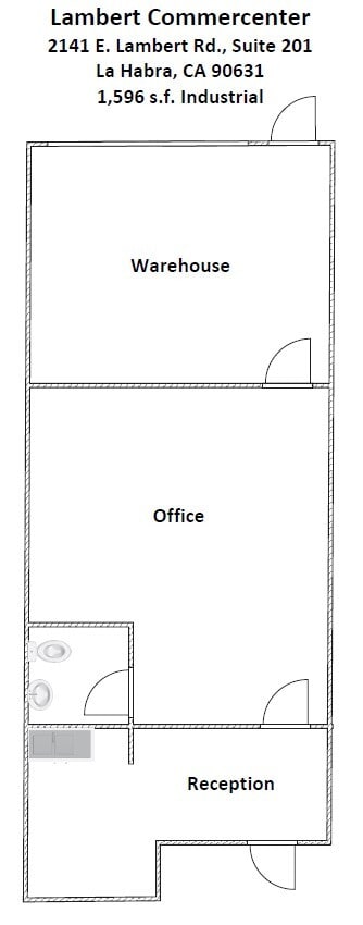 2101 E Lambert Rd, La Habra, CA à louer Plan d’étage– Image 1 sur 4