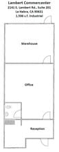 2101 E Lambert Rd, La Habra, CA à louer Plan d’étage– Image 1 sur 4