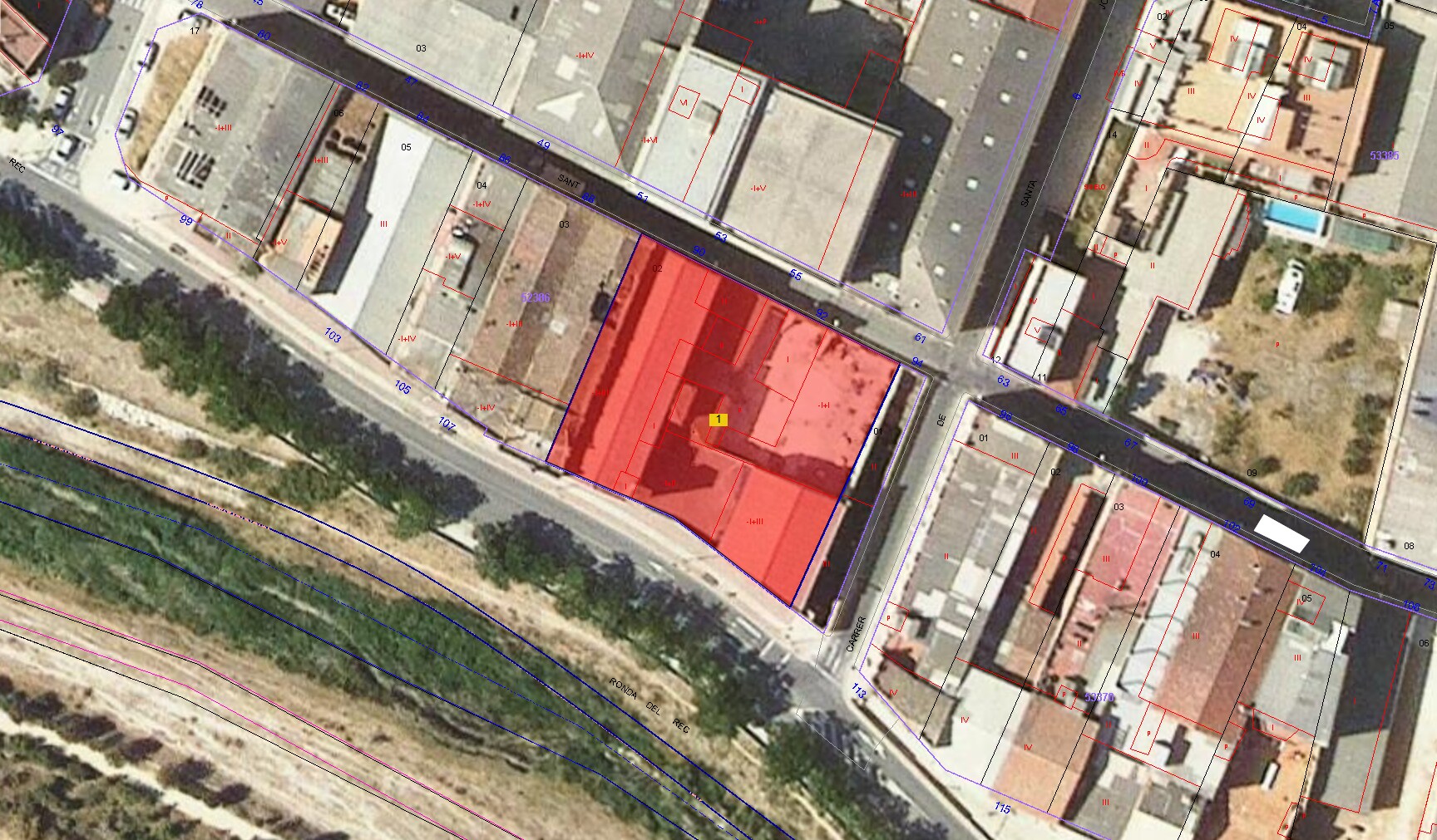 Industriel/Logistique dans Igualada, Barcelona à vendre Plan cadastral– Image 1 sur 3
